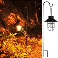 Retro Hanging Solar Lamp Outdoor Waterproof Tungsten Bulb Decorative Light For Garden Patio Yard Decor 1