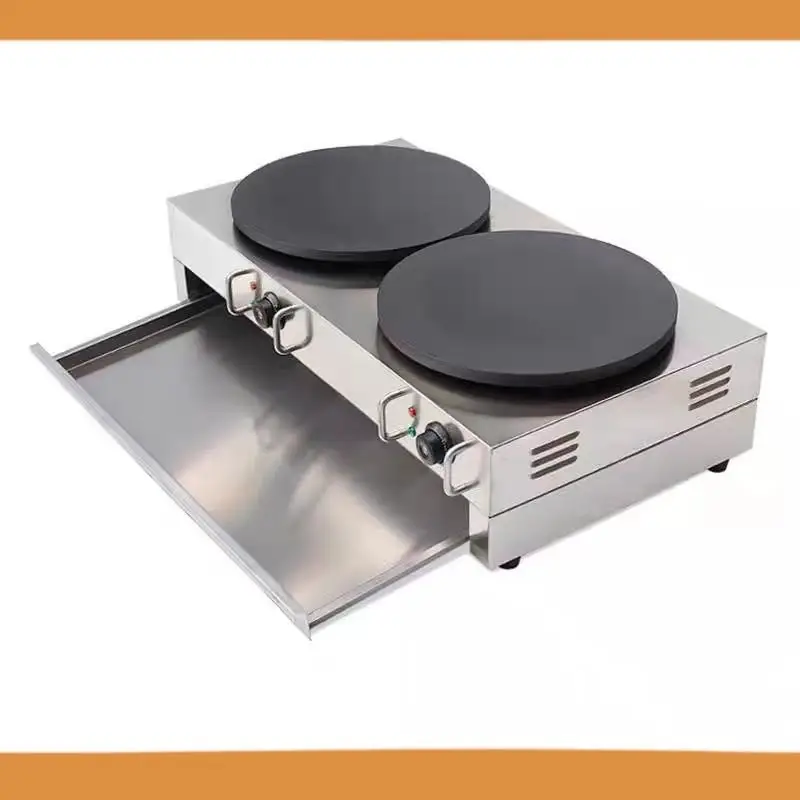 Electric Double Crepe Maker High Quality Stainless Steel Crepe Makers 4