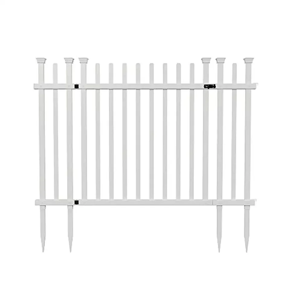 Charming Vinyl Picket Yard Fence Gate Kit