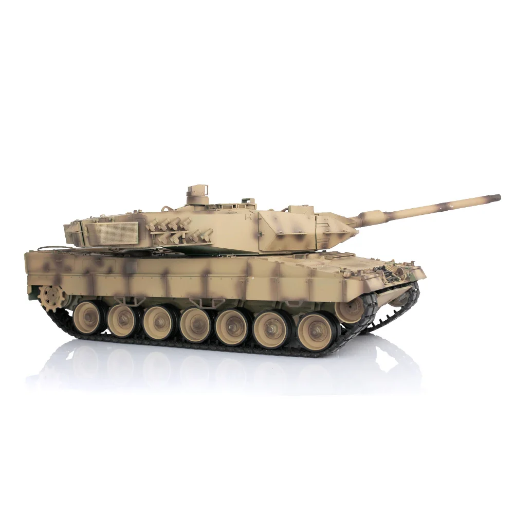 Henglong 1/16 Customized Leopard2A6 Remote Control Tank 3889 With Metal Tracks BB pellets Cannon Retractable 7.0 Version As Gift 5