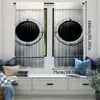 2Pcs Vintage Airplane Curtains Airplane Windows Close Up Image Detailed Steampunk Style Living Room Bedroom Window Drapes 3