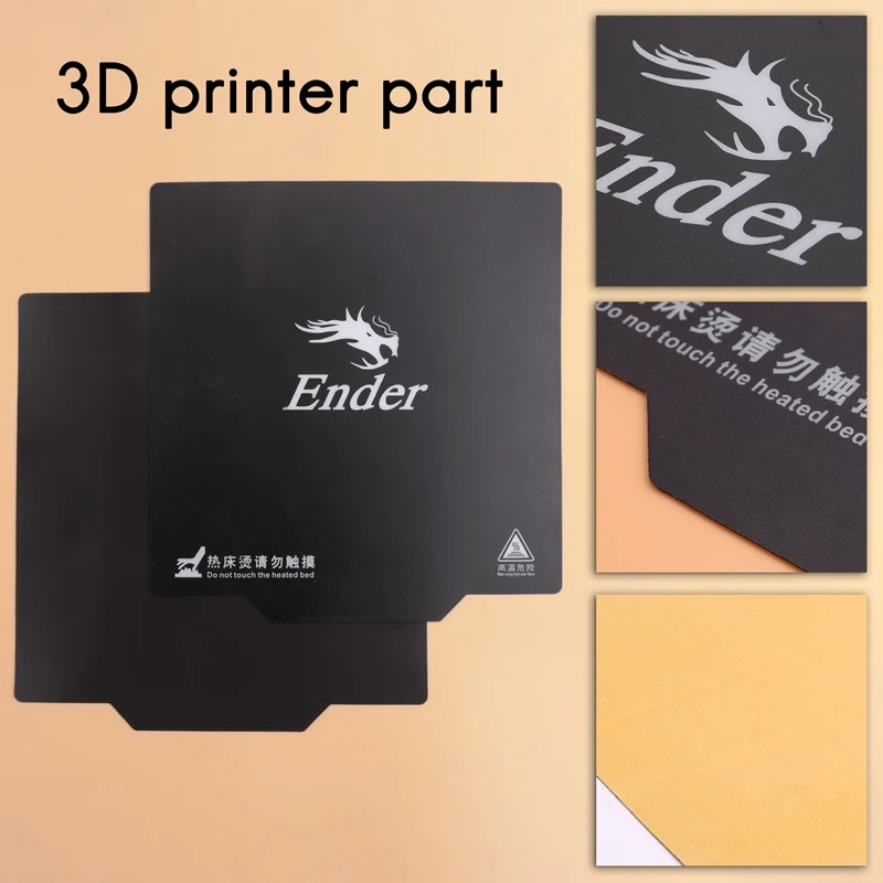 매직 마그네틱 빌드 표면 침대 종이 라벨, Ender-3 프린터 부품, 3M 라벨 포함, 9.2 인치 X 9.2 인치, Ender-3 235X235mm