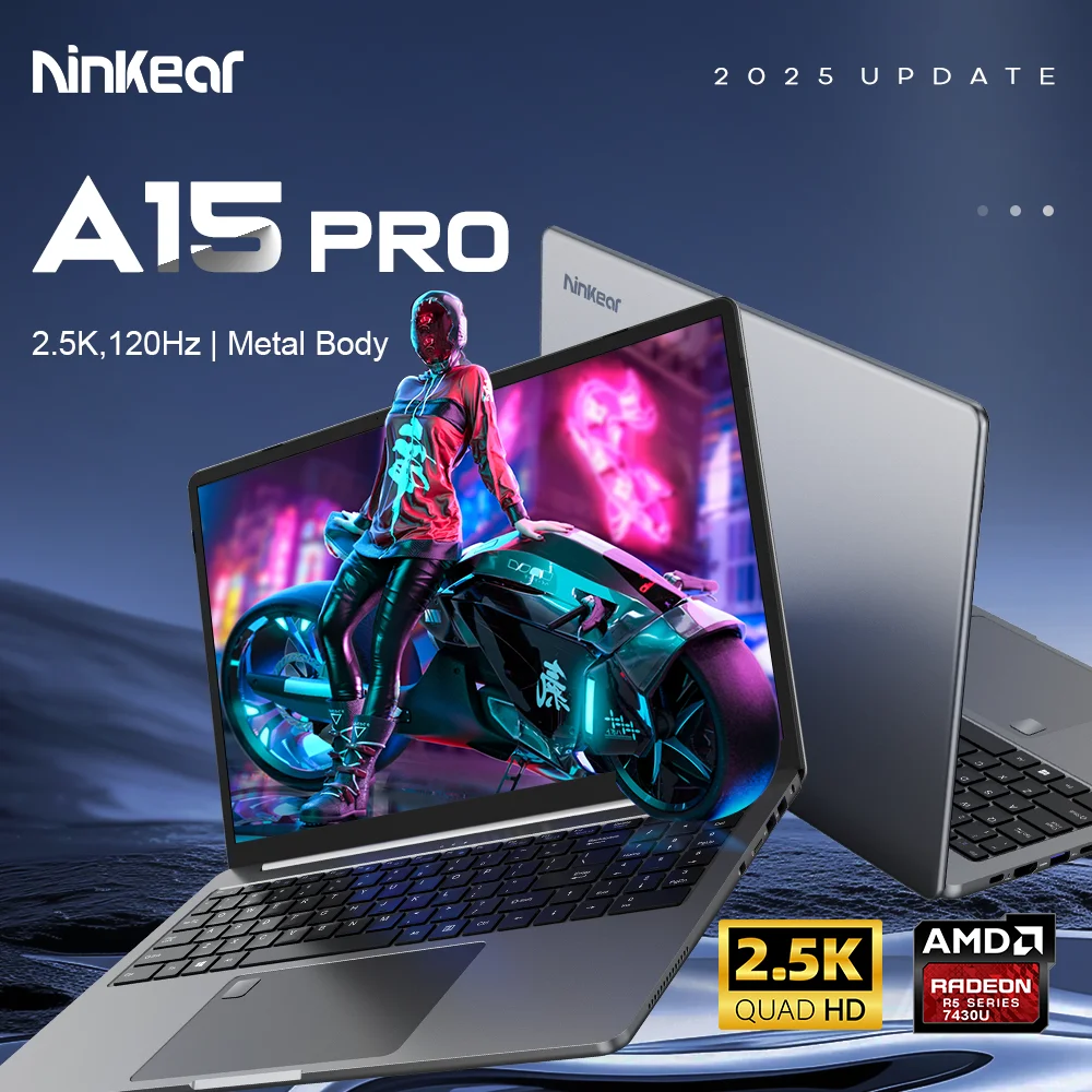 Ninkear A15 PRO Laptop AMD Ryzen™ 7430U up to GHz 16' FHD
