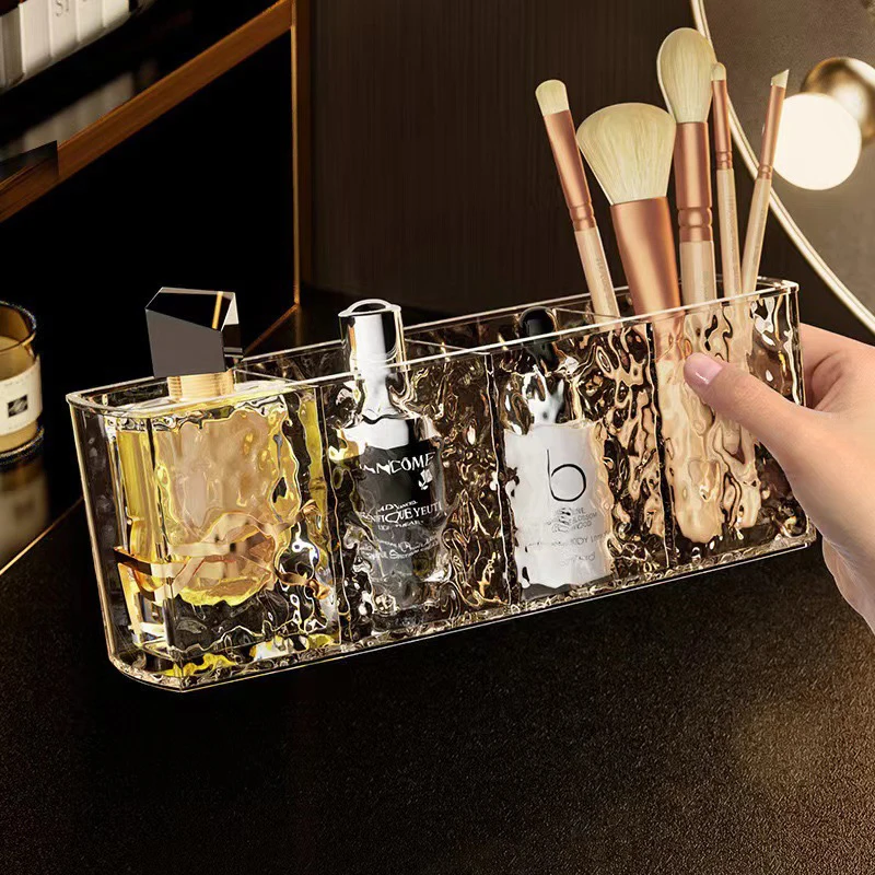 1PC Acrylic Makeup Brush Holder Desk Cosmetic Organiser Clear Lipstick Brush Storage Lipstick Brush Storage Holder 3