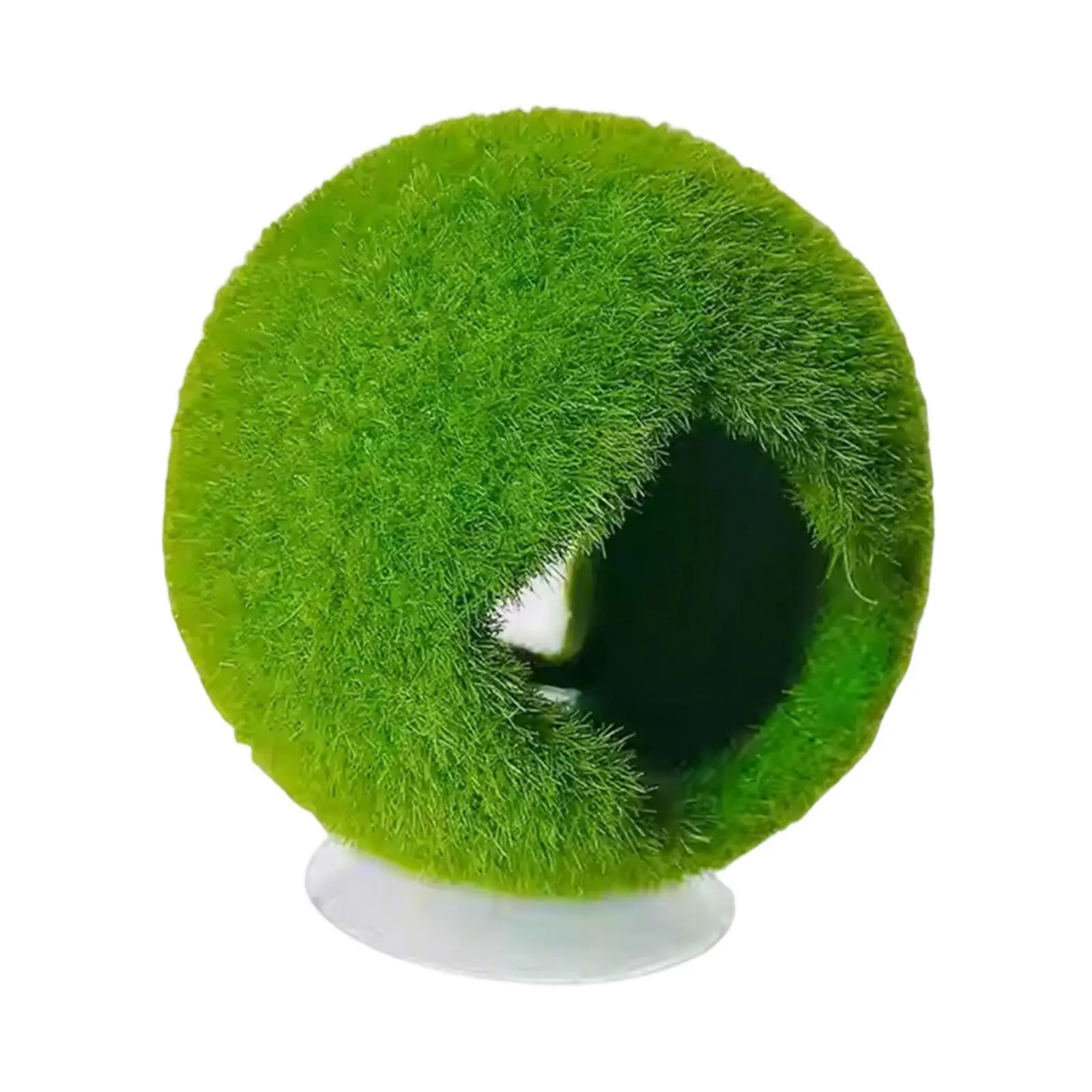 Fish Tank Hideaway Shelter Green Cave Ornament Resin Aquarium Accessory for Breeding and Hiding Fish