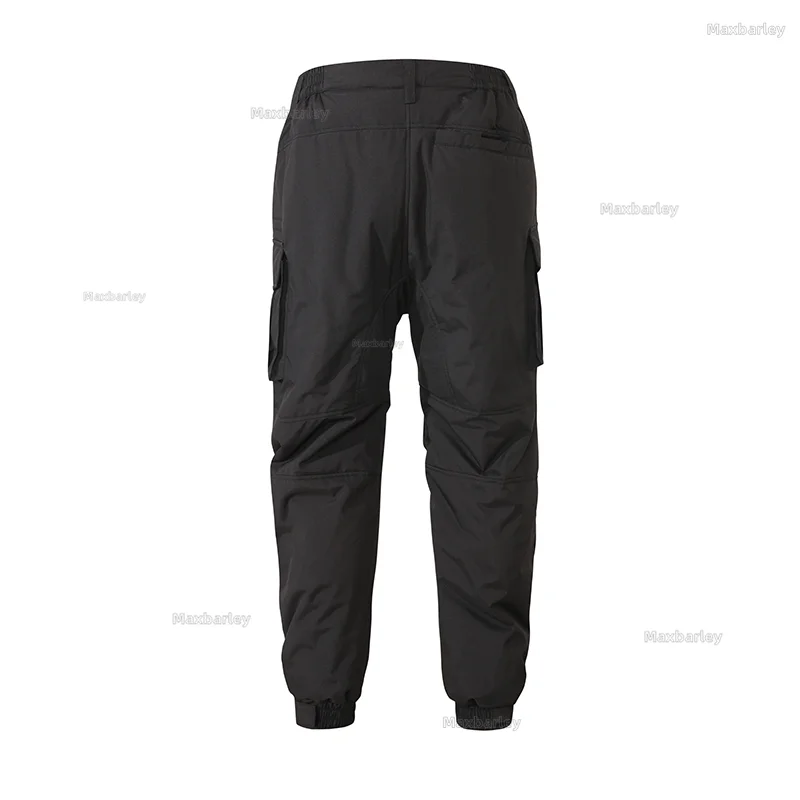 18 ZONES Heated Pants Men Winter Waterproof Warm USB Self Heating Thermal Cargo Pants Man Heated Multi Pocket Hiking Trousers
