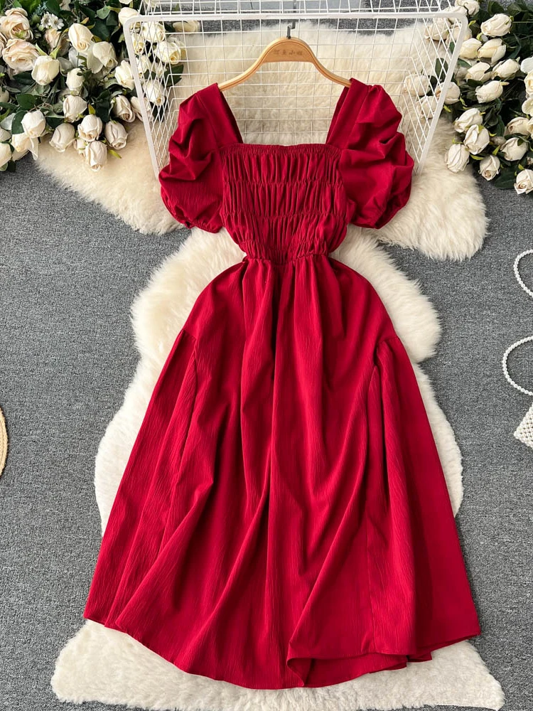 Eleanora Hombro Cruzado Tirante Gasa Vestido Con Corte Imperial Chocolate Tallas Grandes