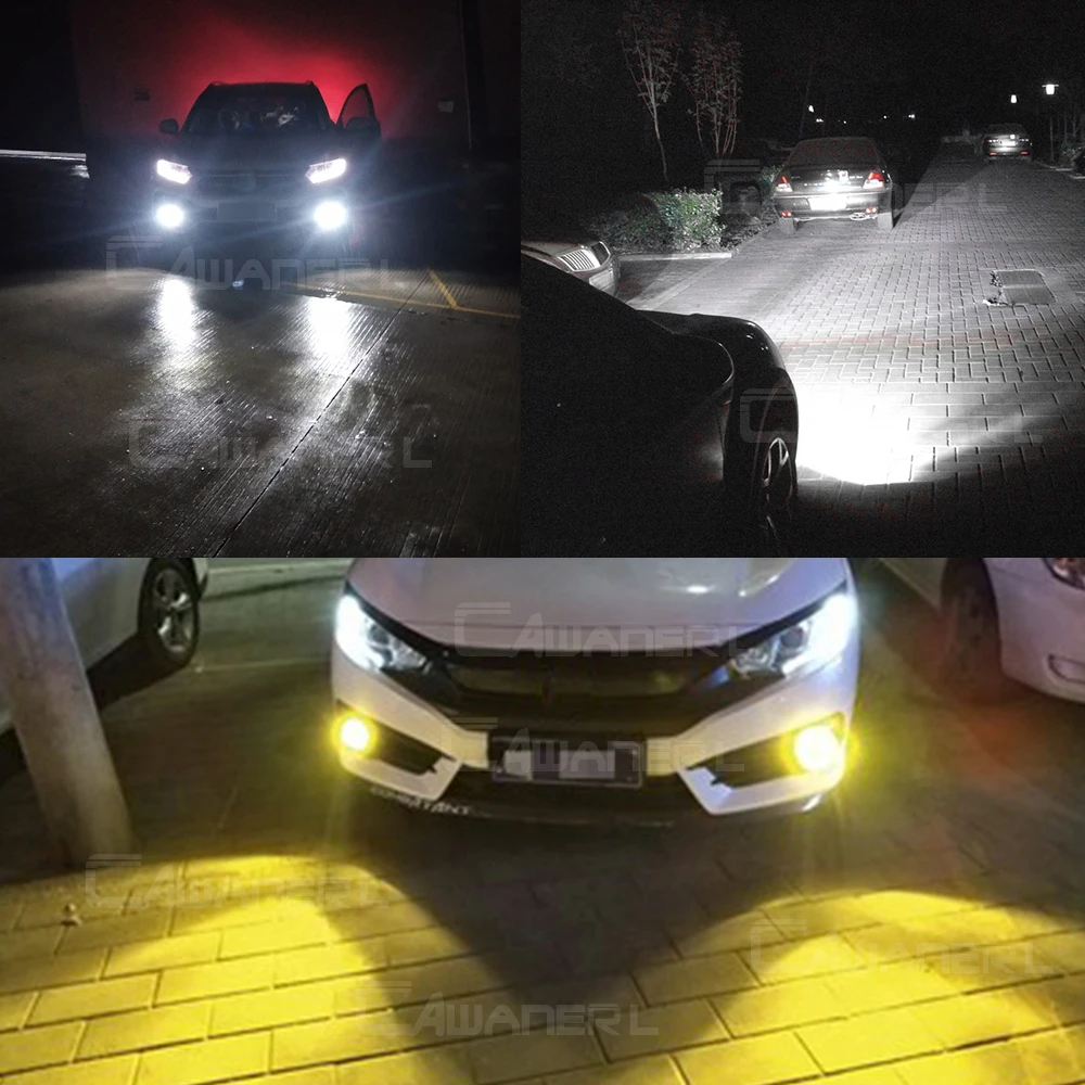 2 X 30W LED Fog Light Assembly Car Passenger + Driver Fog Daytime Running Lamp DRL For Peugeot Partner Box Body MPV 2012-2022