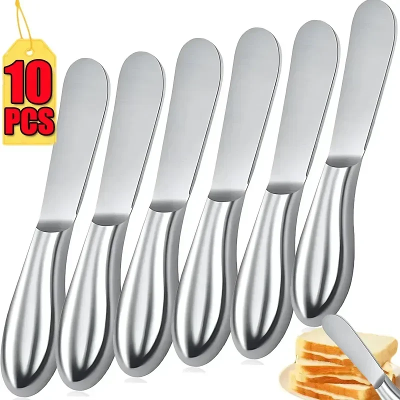 Stainless Steel Butter Knife Portable Cheese Bread Jam Cutter Multifunctional Food Tableware Home Kitchen Gadgets 1-10PCS