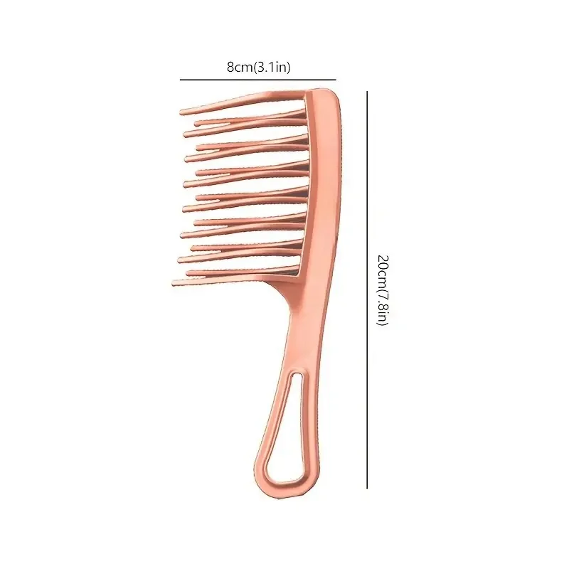 Hair Styling Comb Double Row Big Tooth Wide Tooth Ladies Perm Curly Plastic Long Hair