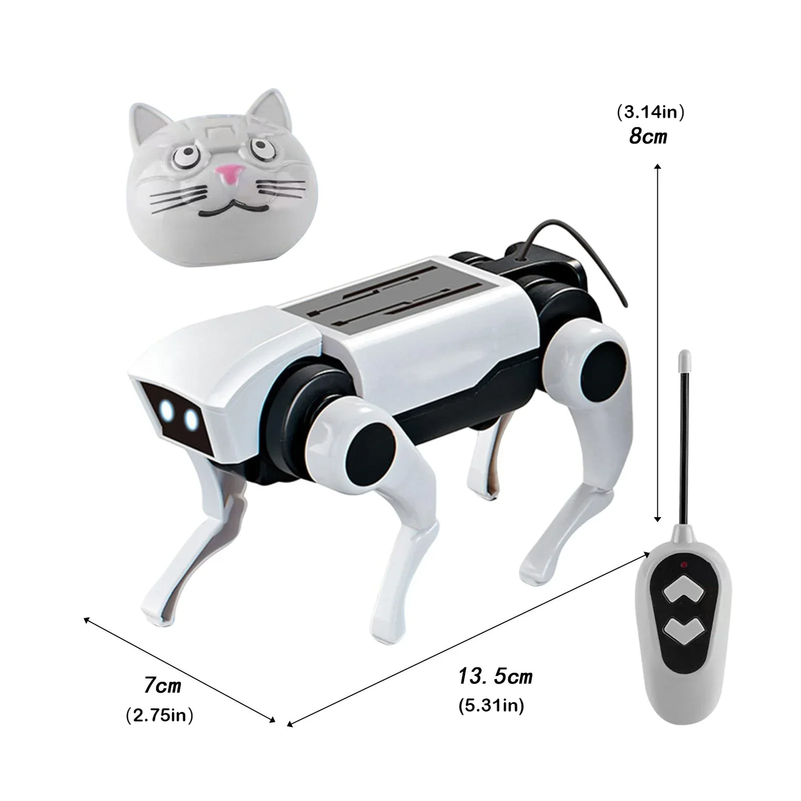 Diy Assembling Rc Robot Bionic Remote Control Mechanical Dog Stem Teaching puzzle Kit Electric Plastic Model Set Children Gift 4