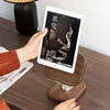 Black Walnut Wood IPad Stand Foldable Mobile Phone Holder 360 Degrees Rotating Charging Base Practical and Convenient Book Shelf 2