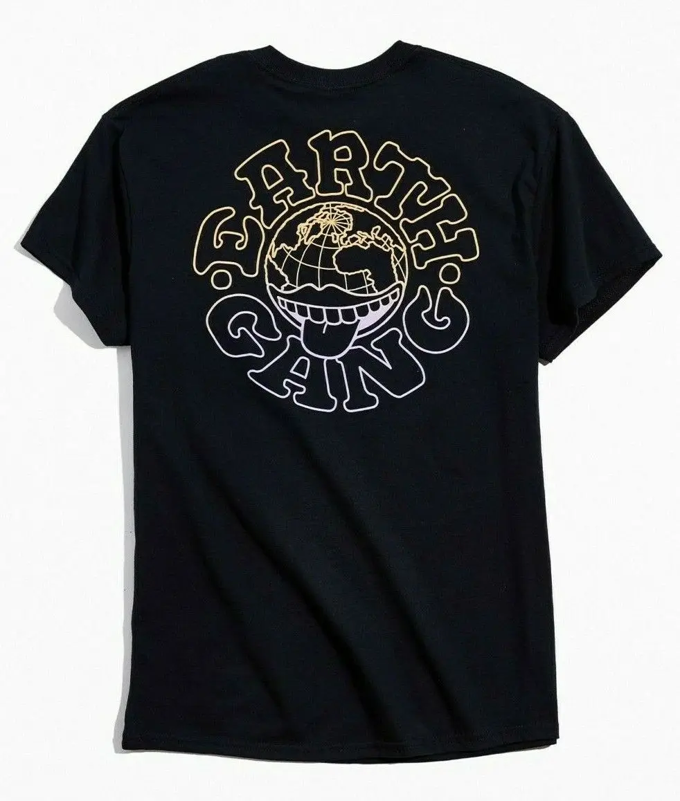 Футболка с логотипом EARTHGANG, новый лицензированный Официальный Дизайн с градиентом спереди и сзади