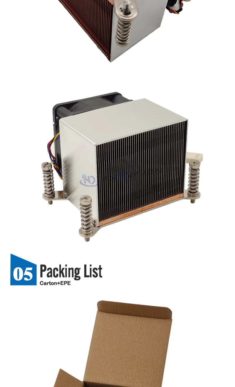do dissipador de calor radiador com 60x60x25mm ventilador
