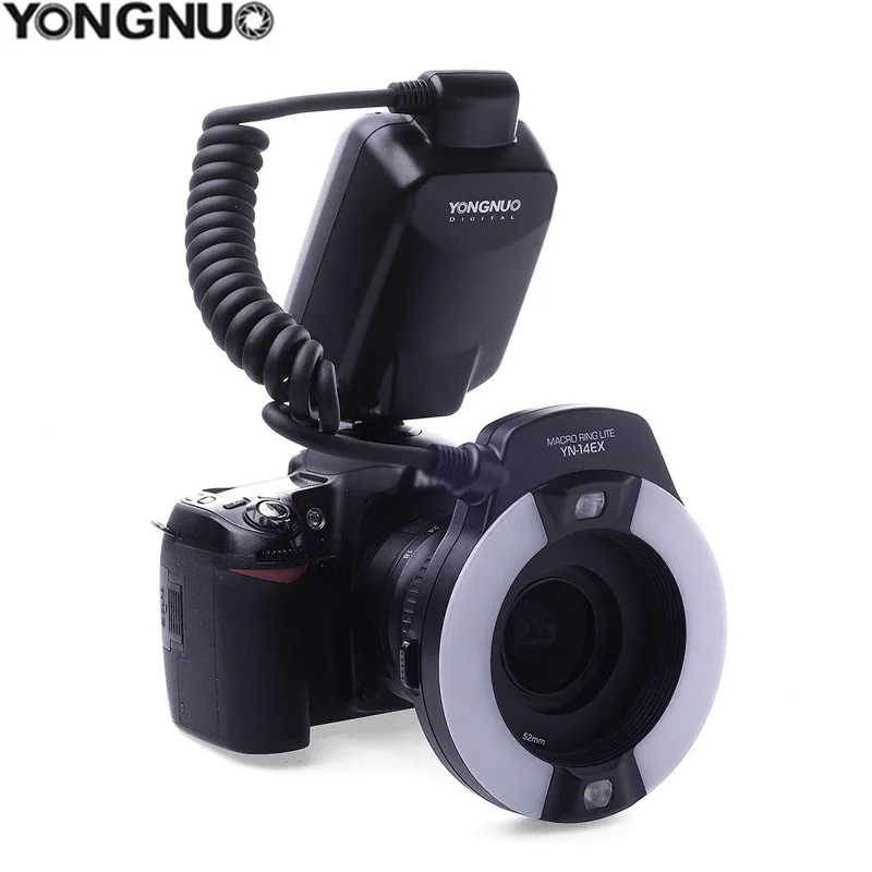 YONGNUO YN-14EX YN14EX TTL Macro Ring Flash / LED Flash Light with Adapter Ring for Canon EOS DSLR Cameras as Canon MR-14EX