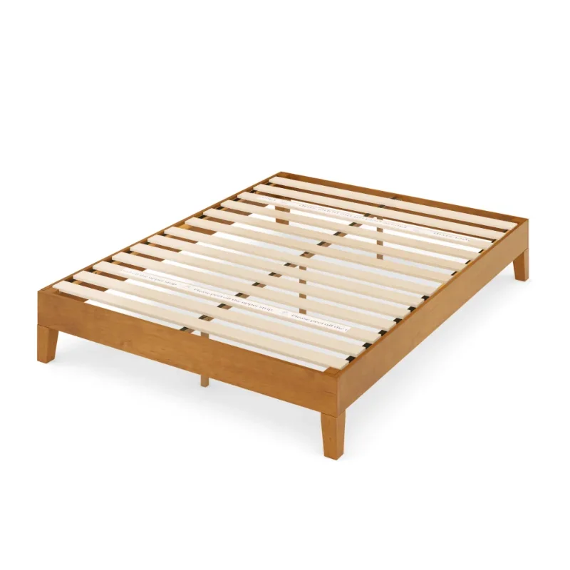

Роскошная деревянная платформа для кровати, 12 дюймов, деревенская сосна, королевская кровать, мебель для спальни