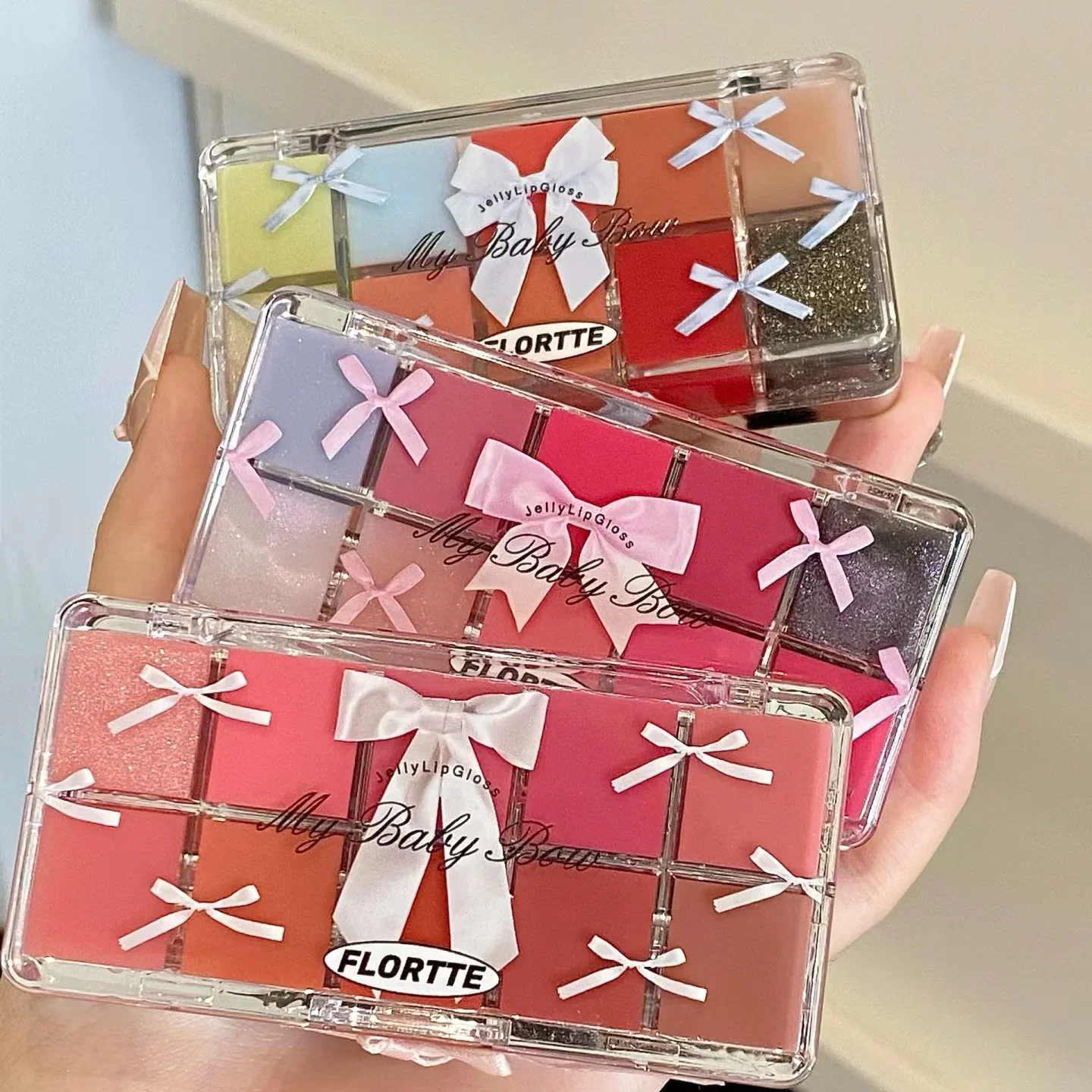 10-color jellylip gloss palette lipstick lip glaze lip makeup lip glaze lip gloss