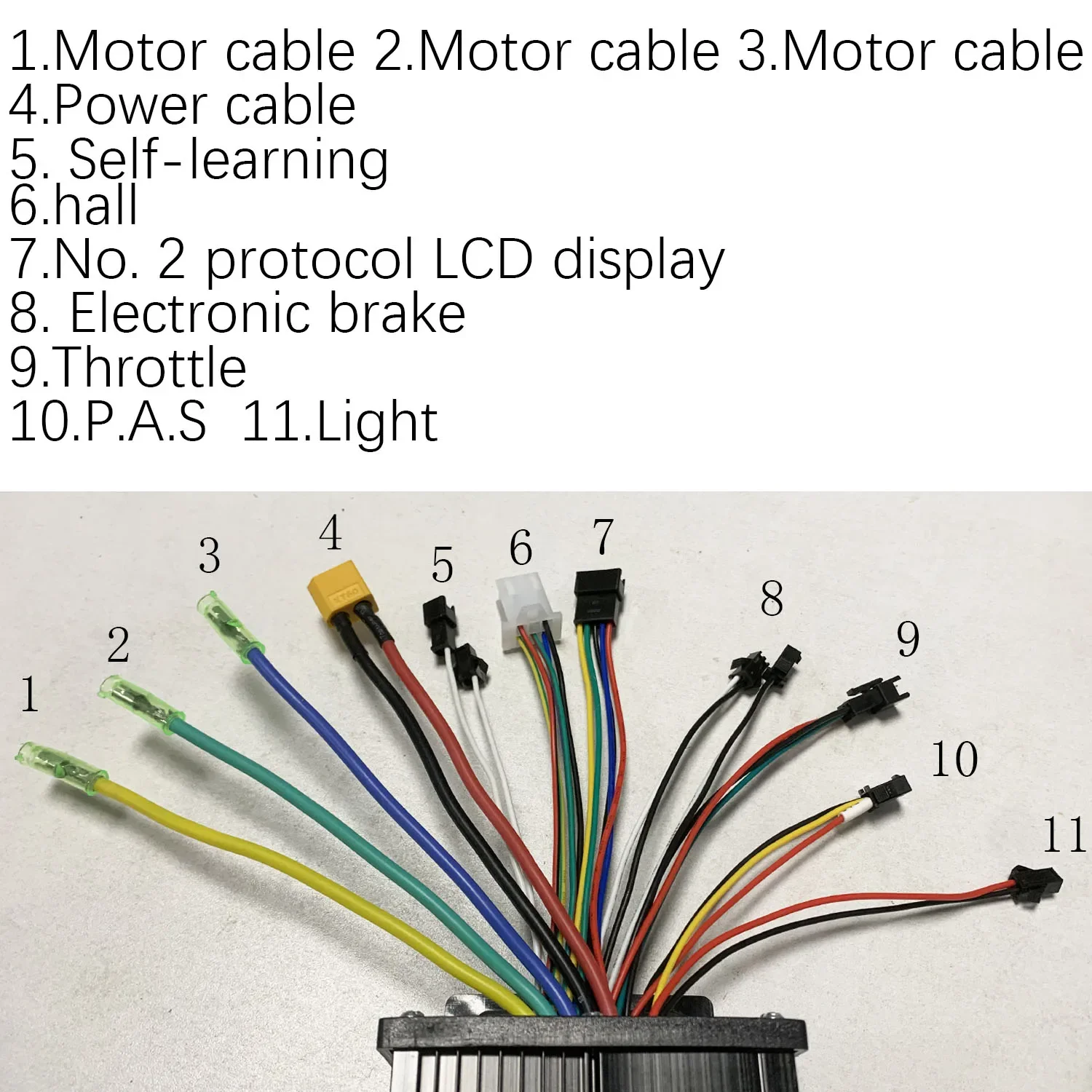 36V 48V 30A 750W 1000W 1500W E-bike Sine Wave Brushless Motor Drive Controller +