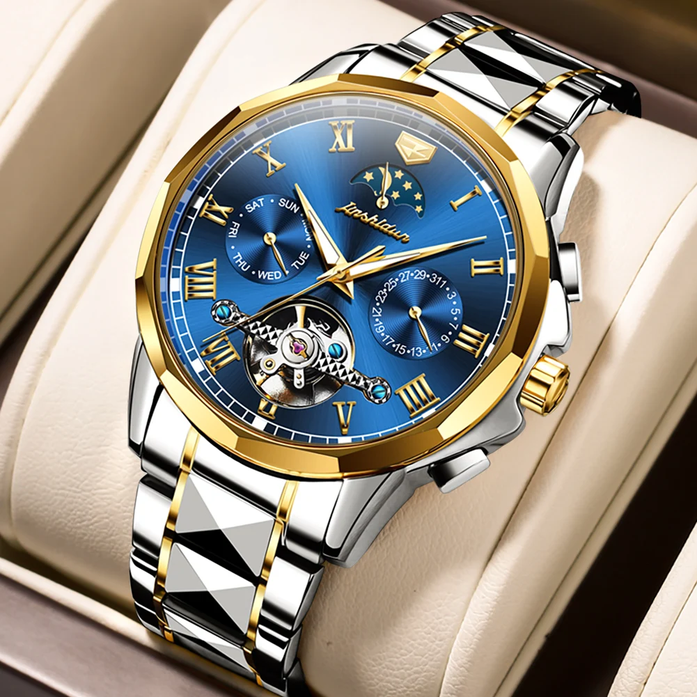 

men's Business Machine Watch, fashion hollowed-out waterproof men's watch, couples luxury watches