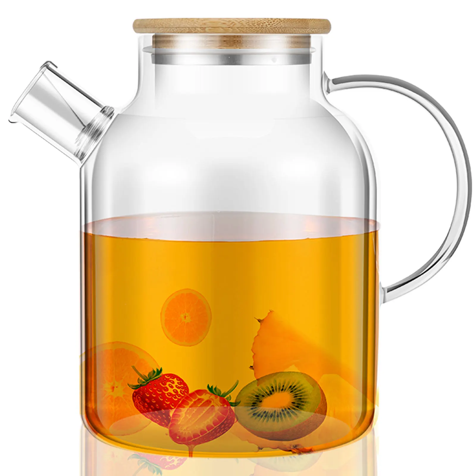 SILBERTHAL Caraffa in vetro con inserto per frutta, caraffa da 1 litro