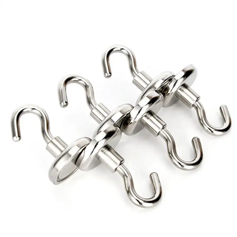 

1pc Strong Magnetic Hooks Practical Load Bearing Hook Multi-Purpose Storage For Home Kitchen Bar Storage Key Coat Cup Hanging