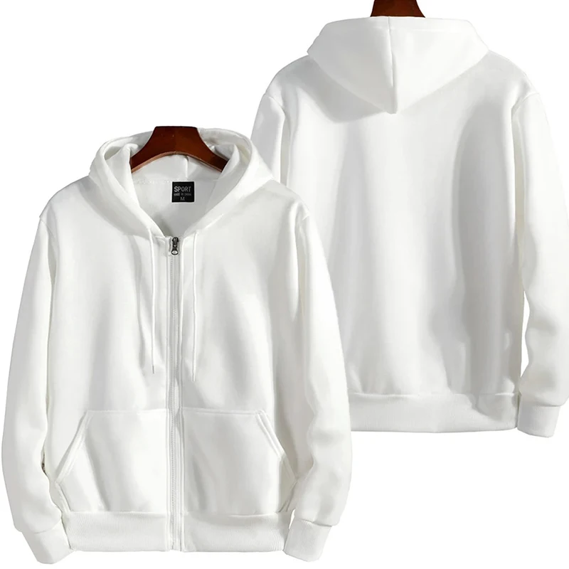 Zipper Hoodies Men' Long Sleeve Hooded Sweatshirt Male Outfit Sportwear...