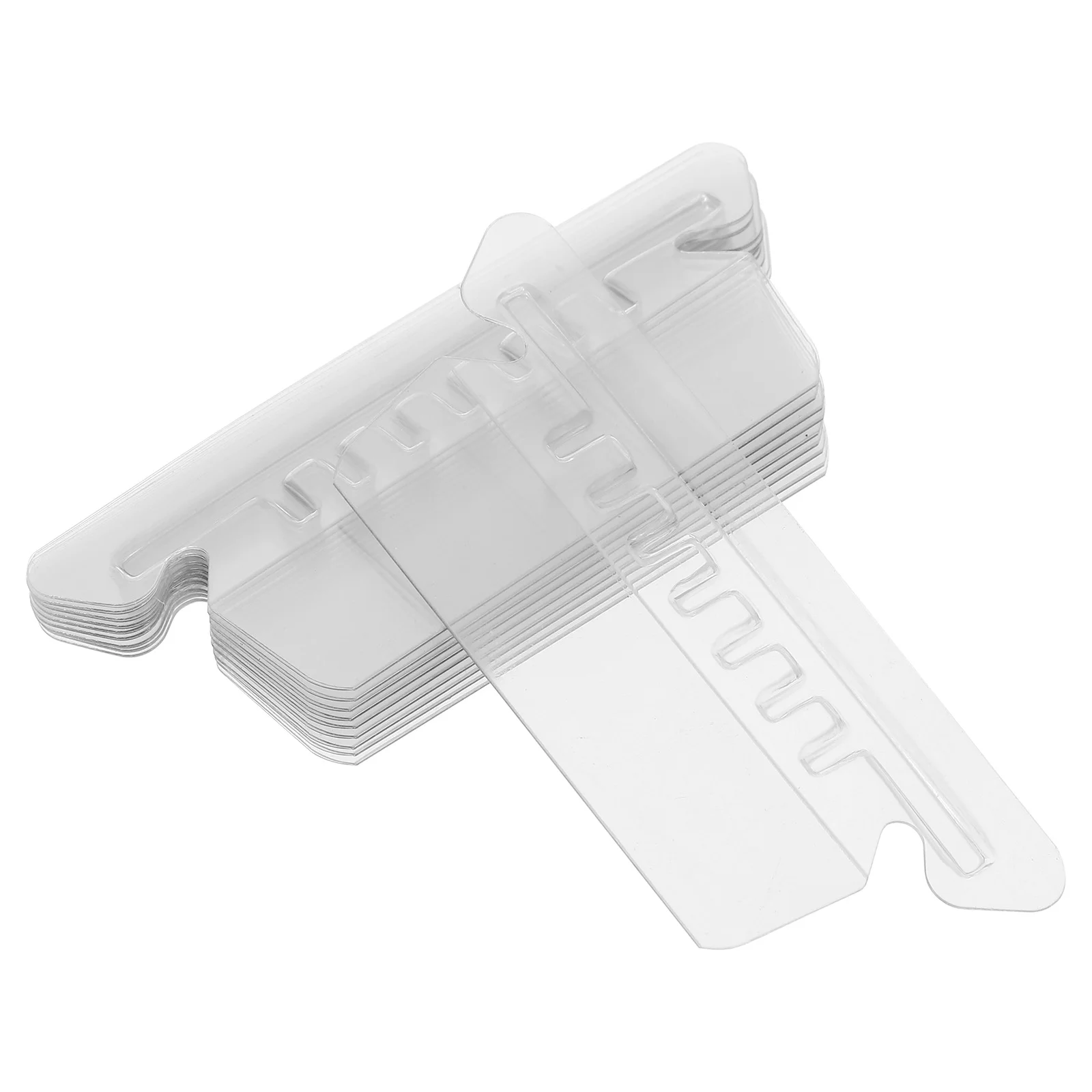 Guolao Color Pvc Label Writing Folder File Labels for Hanging Folders Plastic Tabs Markers Classification Index Small