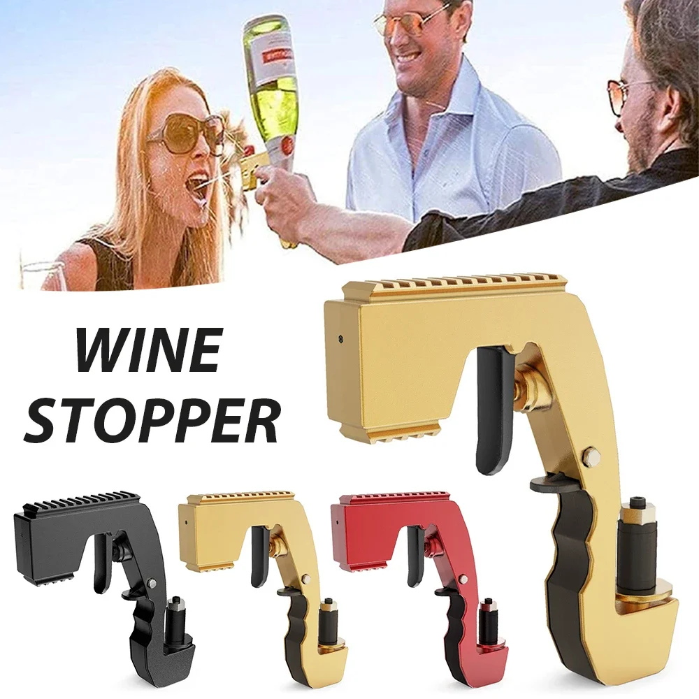 Champagne Gun Beer Gun Wine Dispenser Bottle Beer Ejector Wine Spray Bottle Cap Launcher Ejector for Bar Home Party
