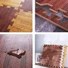 12PCS gyms & playmats Tatame Puzzle Mat Foam Play Mats Gym for babies Game Mat Baby Activity Gym Puzzle Mat Wood Grain Floor Mat 6