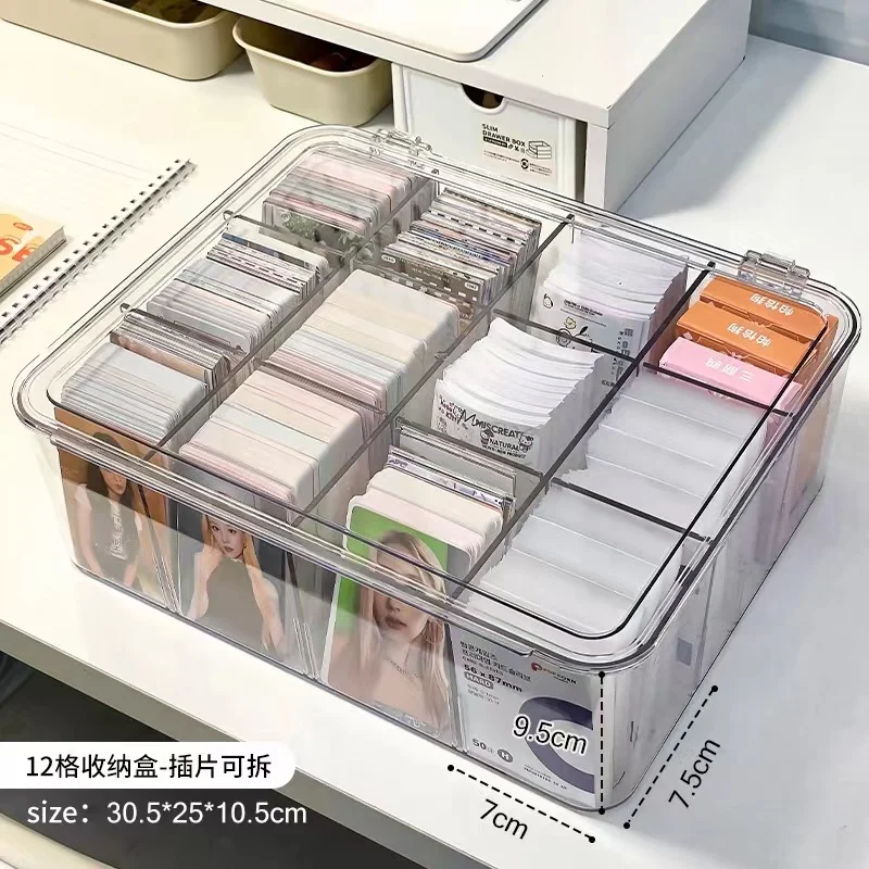 Acrylic Photocard Storage Containers Picture Box Picture Storage Containers  Transparent Idol Cards Collection Box 포토카드 보관함 - AliExpress