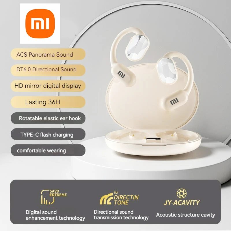 

XIAOMI Ture Wireless Earbuds Bluetooth Headphones ACS Sound Rotatable Fast Charge Over-Ear Hook Sport Earbud Built-in Microphone