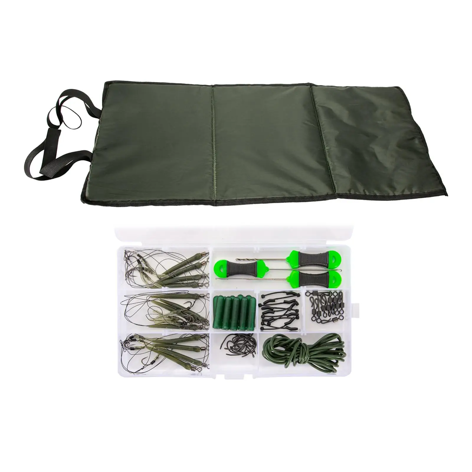 Foldable Fish Landing Mat Carp Fishing Tackle Kit Breathable Seat