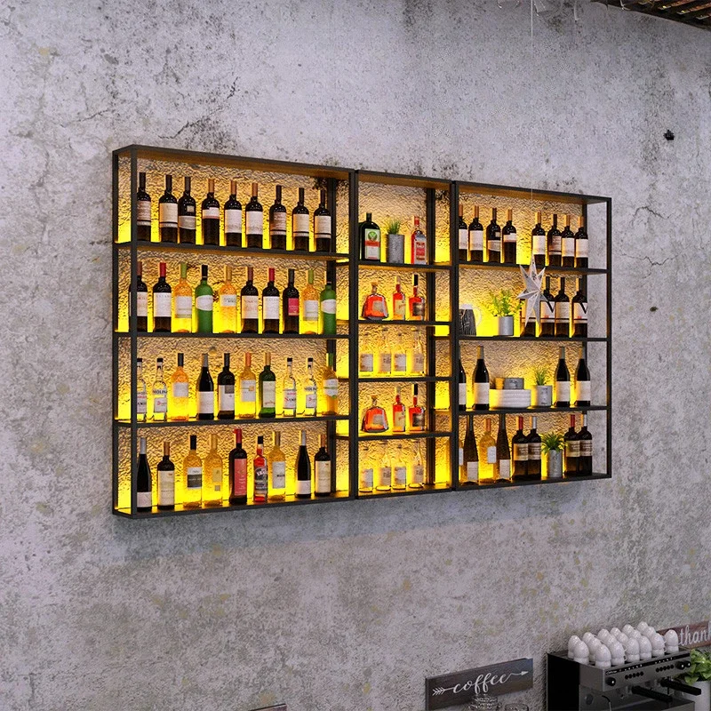 Bottles Exterior Movable Commercial Refrigerated Wine Industrial Bar Bar Furniture Liquor Cellar Cabinet Vitrina Luxury Shop