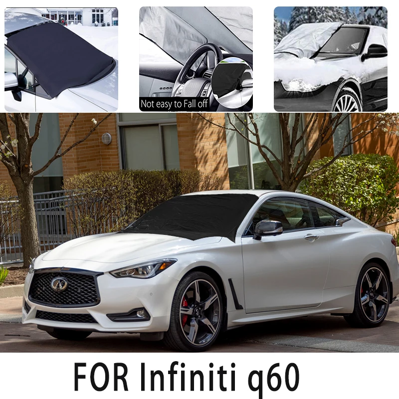 

Car snow cover frontcover for Infiniti q60 Snowblock heat insulation sunshade Antifreeze wind Frost prevention car accessories