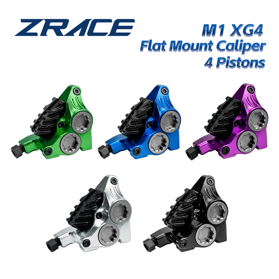 ZRACE XG4 Flat Mount 4 pistons Caliper, Road Hydraulic Brake