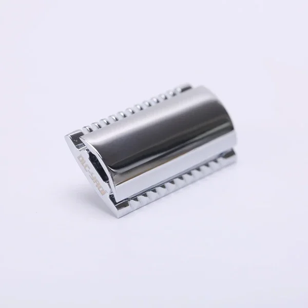 Der FLIPSIDE von YAQI" A Dual Comb Dual Aggression Level Herren-Rasierkopf in Chrom – Detail 3