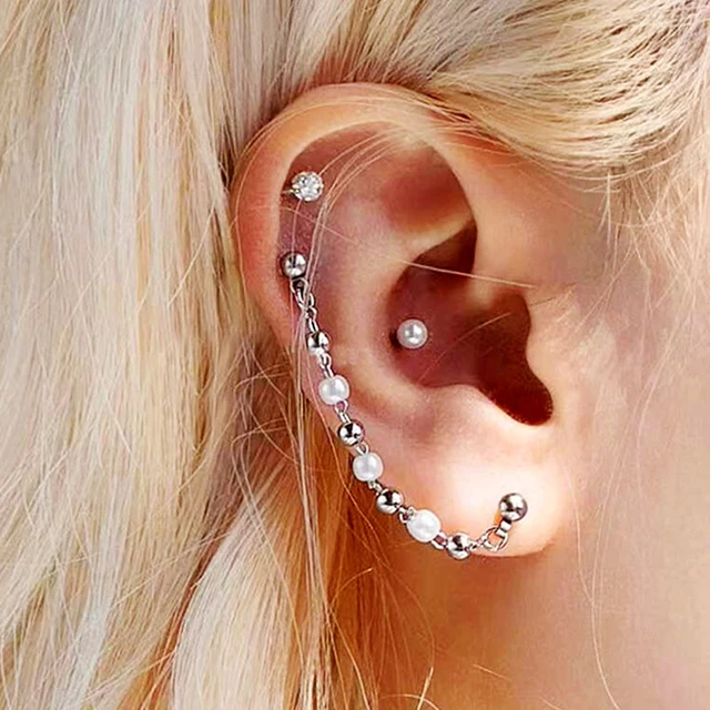 Double Hoop Helix Earrings Twist Helix Earring Double Helix Double Helix  Cartilage Earring Double Helix Ring Double Helix Piercing - Etsy