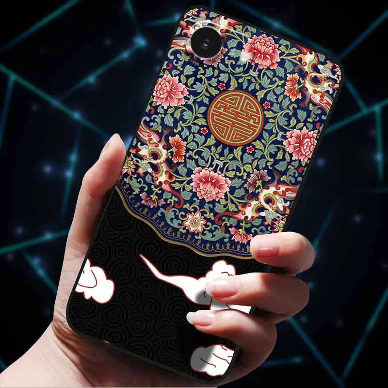 3D Floral Embossed Soft Silicone Phone Case - Stylish Back Cover Coque