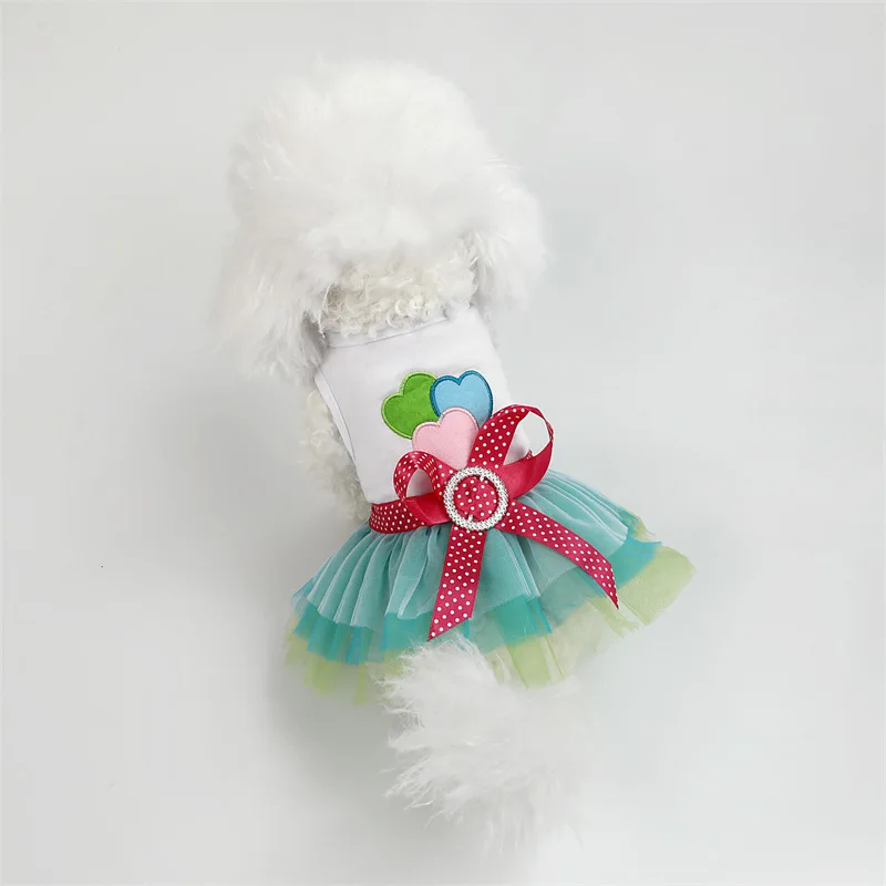 Dog Dress Luxury Fashion Design Party Lace Princes Stulle Skirt Outfits Adjustable Dog Dress