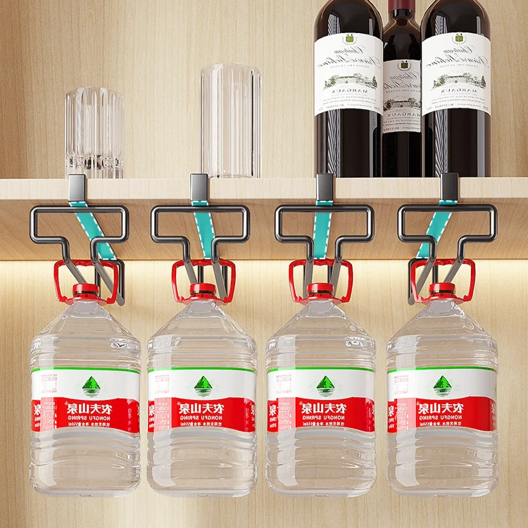 Red Wine Cup Holder Inverted Wine Cabinet Sorage Rack Household Hanging High Quality Home Decoration Bar Cabinets #IV0050