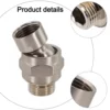 G1/2 Shower Head Adapter Female And Male Thread Rainfall Shower Handheld Shower Connector Swivel Angle 23° Accessory 4