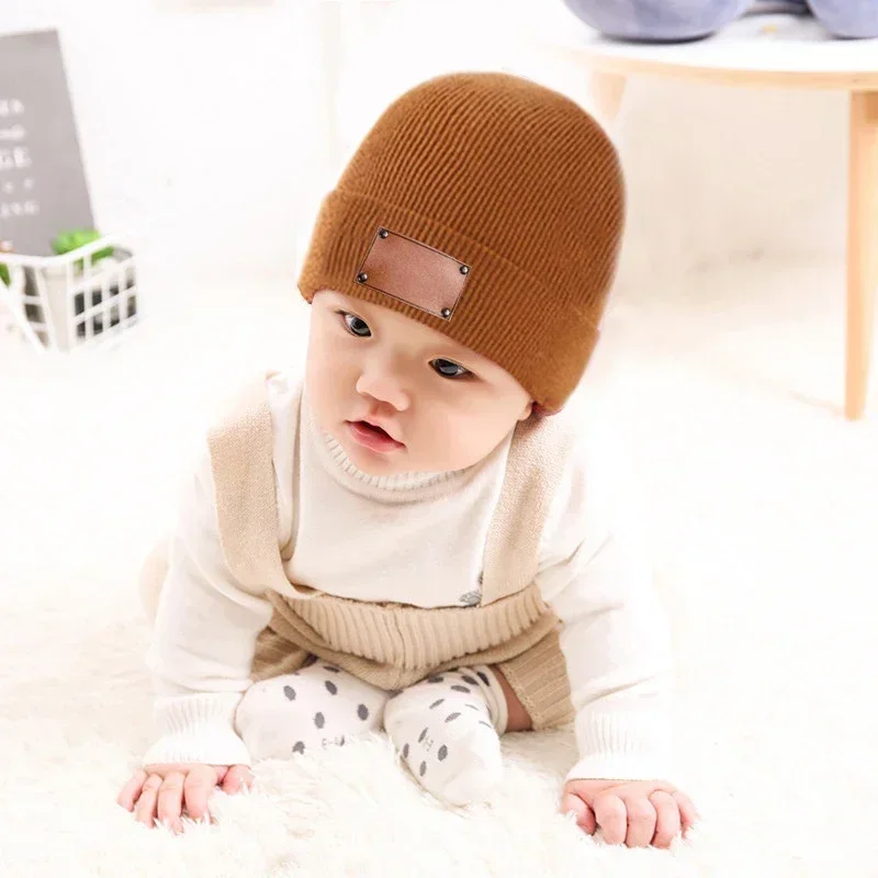 

Custom Name Baby Hat Cartoon Bear Baby Hat Knitted Baby Boys Girls Hat Winter Warm Cute Animals Toddler Kids Cap Beanies Bonnet