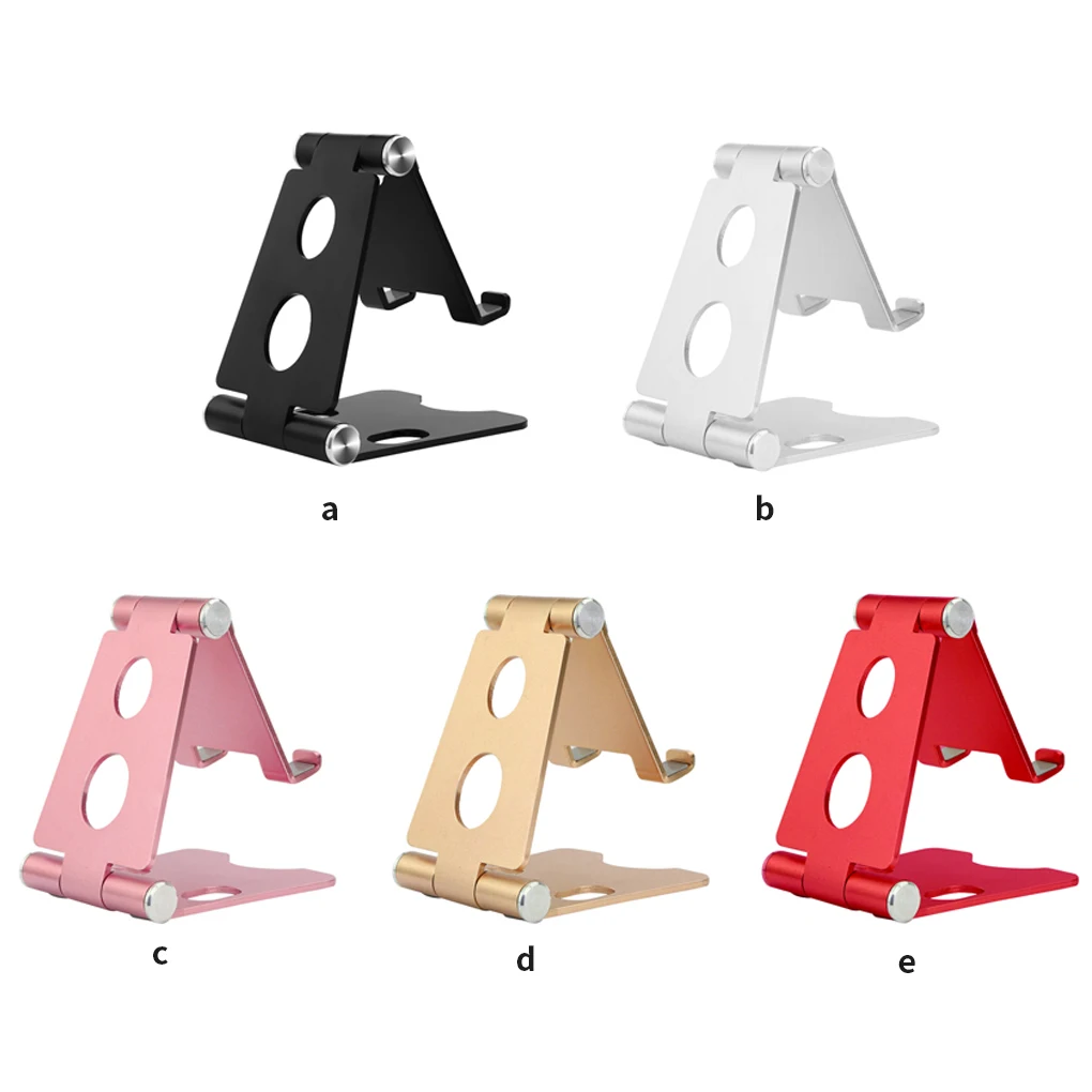 

Phone Holder Desktop Tablet Folding Stand Anti-slip Aluminum Alloy Mobile Phone Support Pink