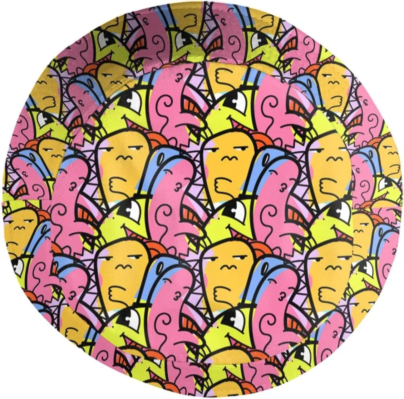 Cute Funny Cartoon Doodle Animals Bucket Hat Sun Protection Packable Funny Sun Hat Unisex Outdoor Travel for Women Men