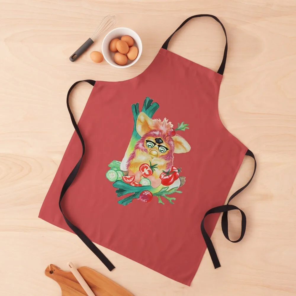 

Furb Garden Red & Green Vegetables Apron Kitchen Aprons Kitchenware