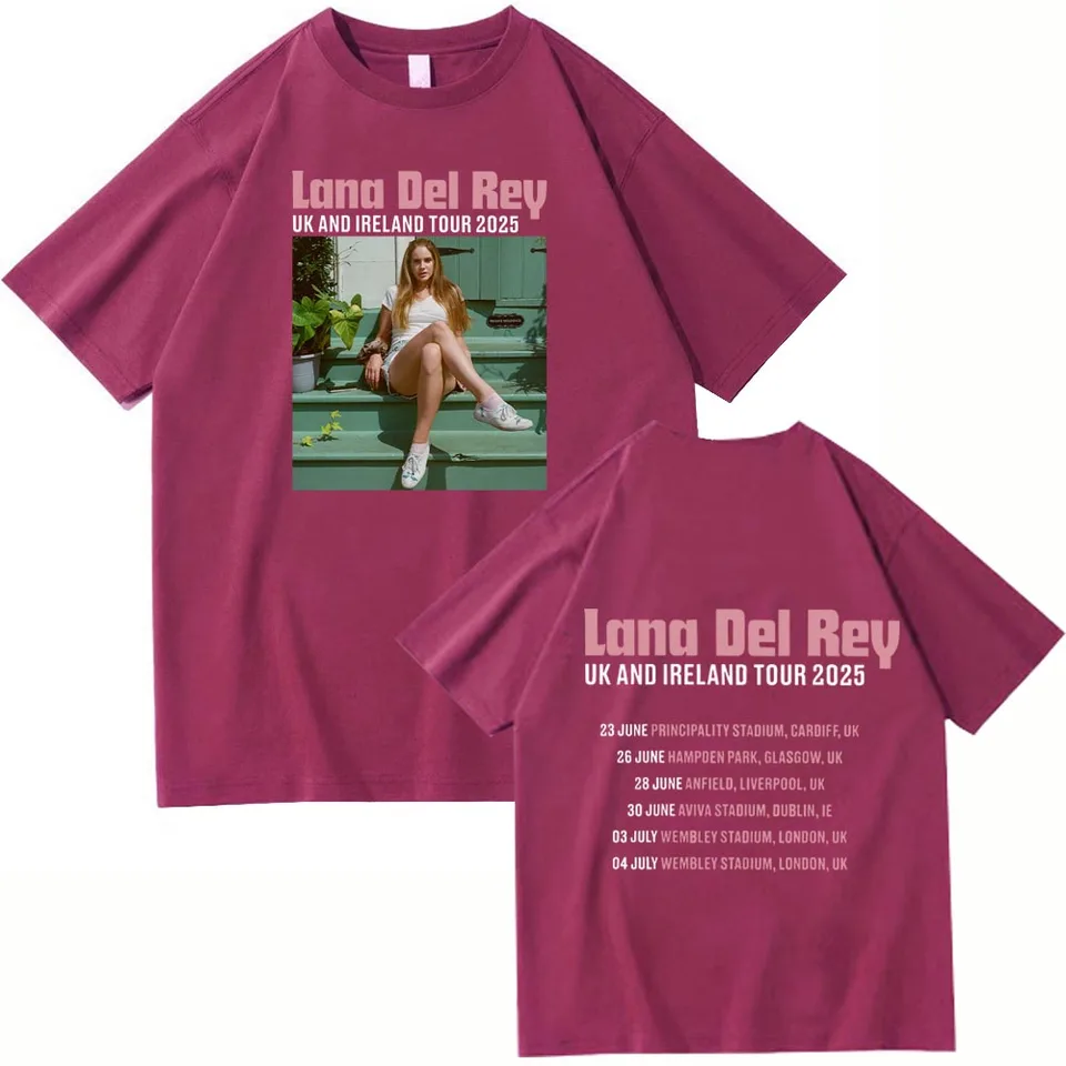 Lana Del Rey Uk And Ireland Stadium Tour 2025 Shirt O-Neck Short