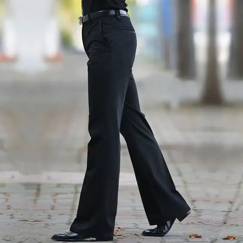 Spring Autumn Man Classic All-match Long Suit Trousers Male Solid Color Casual Business Flare Pants S50 business pants,suit pants,men pants