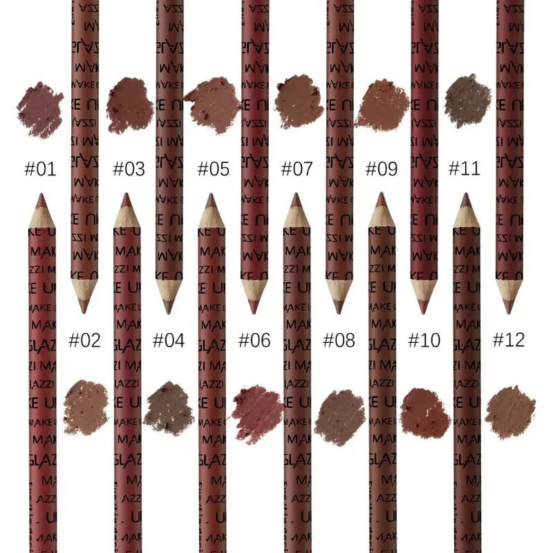 Lipliner Pencil Set Lipstick Pen Eye Makeup Pen Eyebrow Pencil 12 Colors lip liner pencil lip liner lipliner pencil lip liner set