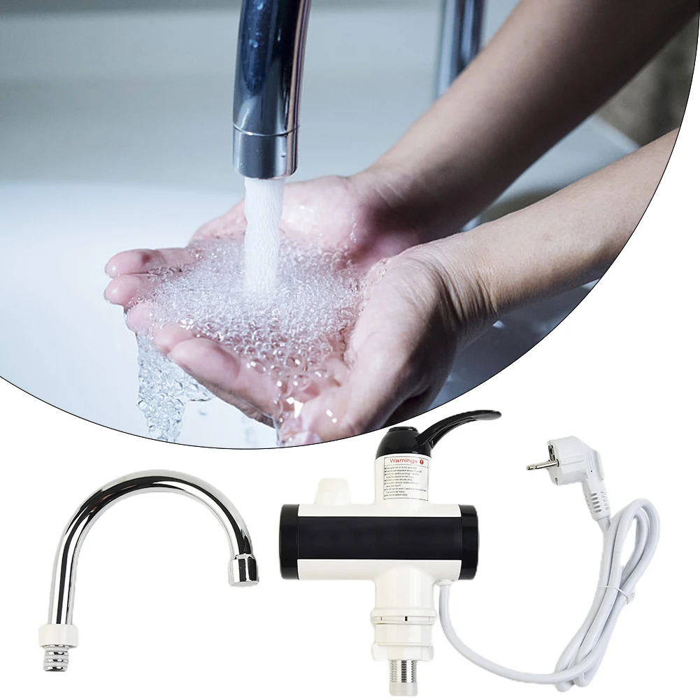 

Durable Hot Water Faucet Sanitary Suite Energy Saving Humanised Design Instant Tap Ultra-clear Digital Display