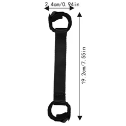 Durable Nylon Portable Bike Carry Handle Strap with Comfortable Grip (Black)